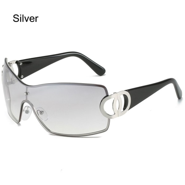 Solglasögon för kvinnor Y2K Solglasögon SILVER Silver