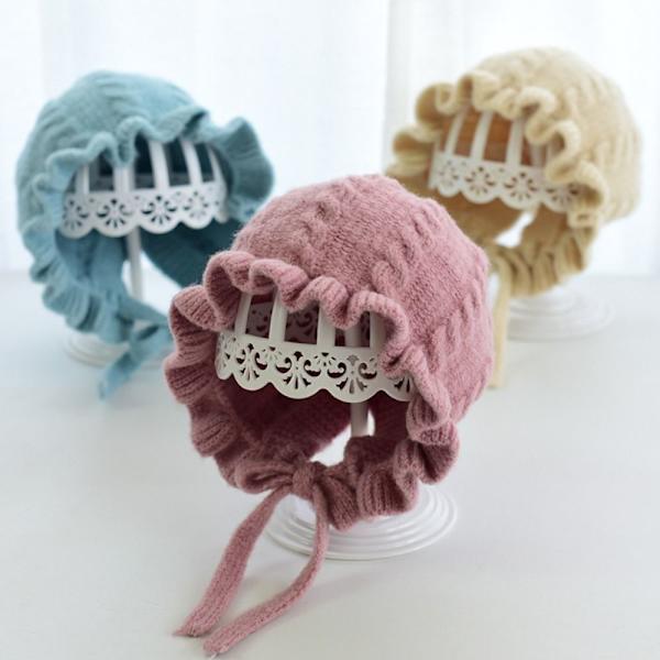 Spædbarnshat Uldhat BLÅ blue