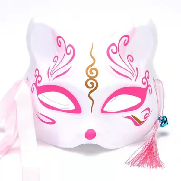 2 stk Anime Foxes Mask Half Face Masks 3 3 3