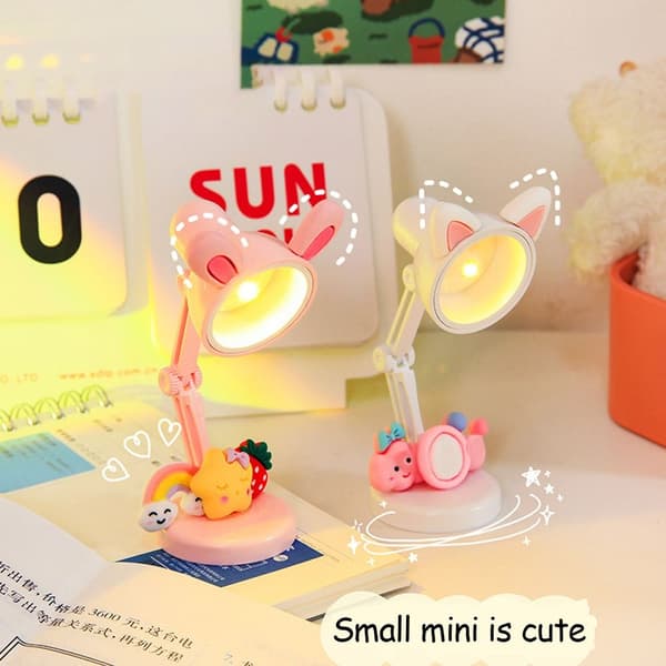 Läsbok Clip Light Mini Bordslampa VIT White