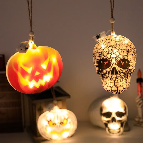 Pumpkin Light Evil LED-strenglys C C C