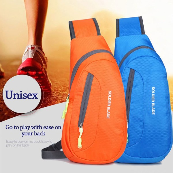 Bröstväska Pack Vattentät axelremsryggsäck orange