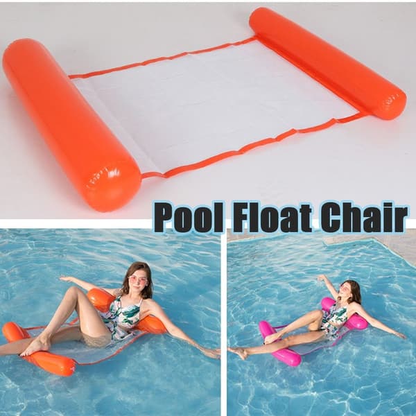 Pool Float Chair Floating Water Hammock KELTAINEN Yellow