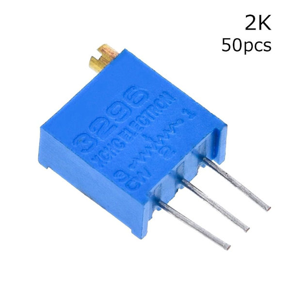 50 stk trimmer potensiometer 3296W 50 stk 2K 50 stk 2K 50pcs 2K