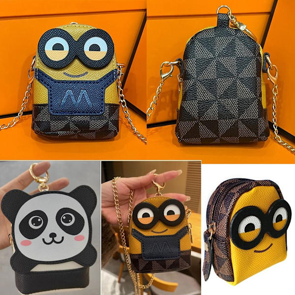 Mini myntväska Makeup Clutch Key Hänge