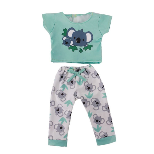 2ST/ Set Doll Pyjamas Skjorta Byxor 1 1 1