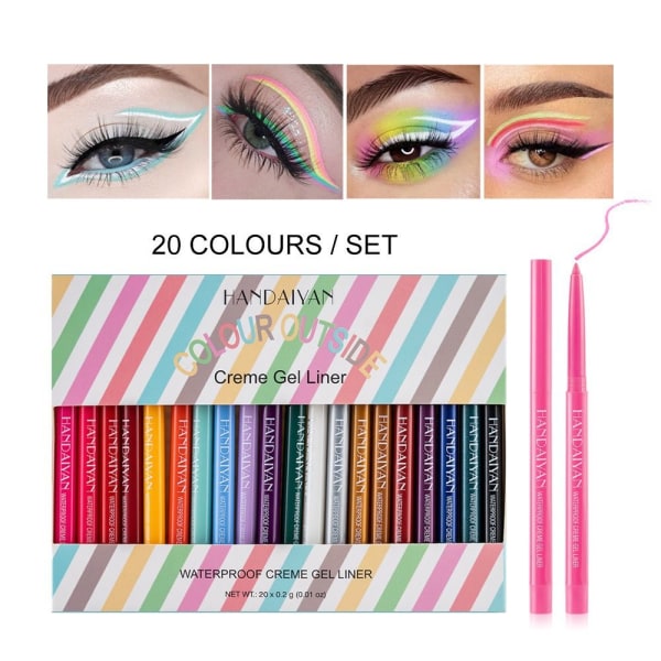 20st/ set Eyeliner Penna Långvarig Vattentät Matt Eye Liner