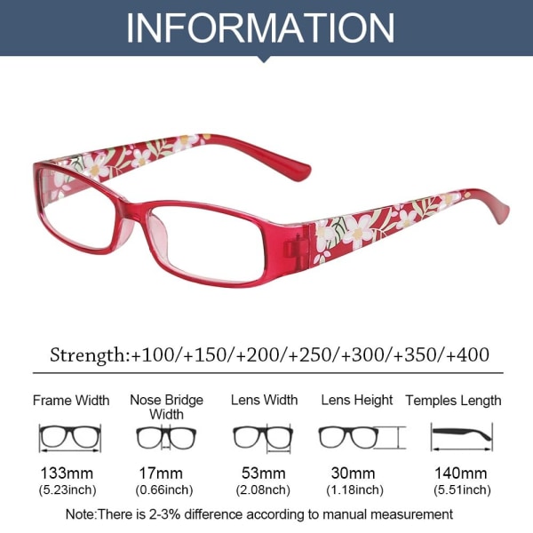 Läsglasögon Glasögon RED STRENGTH 300 Red Strength 300
