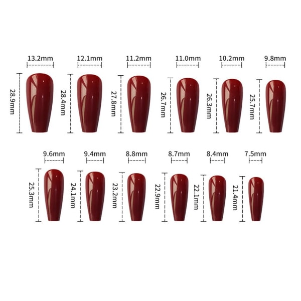 24 stk Halloween Fake Nails Gresskar Nails Trykk på negler