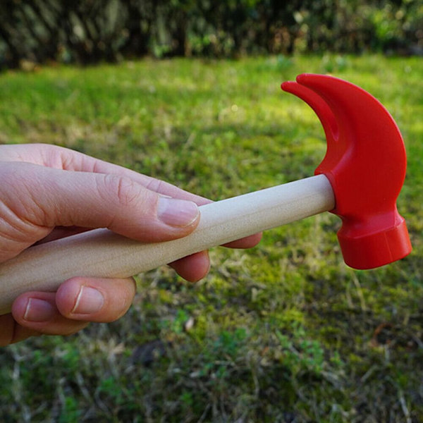 Barn Hammer Claw Hammer Toy RÖD Red