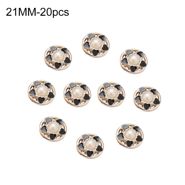 Pearl Buttons Skjorta Knappar 21MM20ST 20ST 21MM20pcs