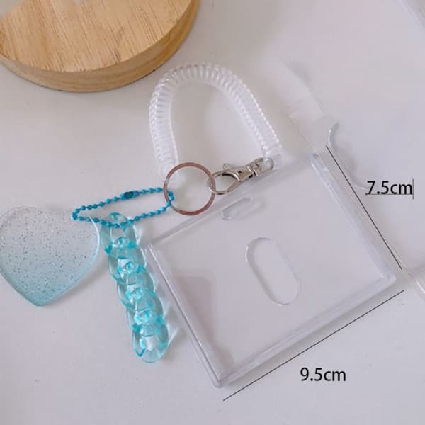 2st Transparent korthållare ID-brickahållare 2PCS2 2 2pcs2