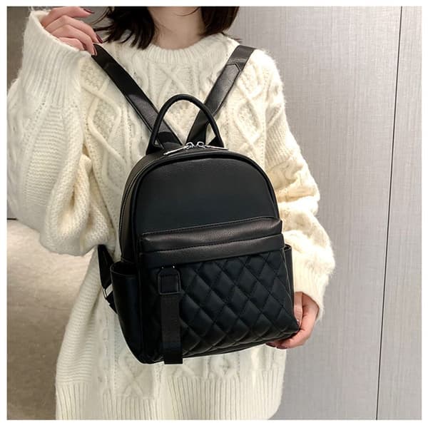 Matkareppu PU-nahkareppu MUSTA black