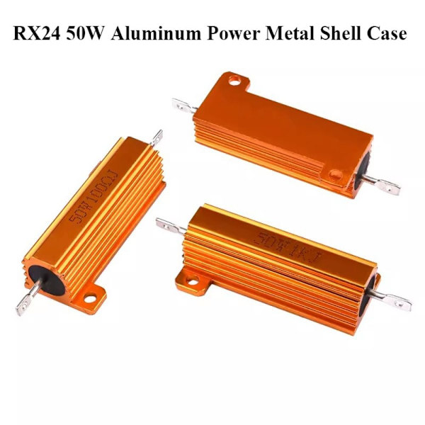 RX24 50W Resistor Metal Shell Case 0.1R 0.1R 0.1R