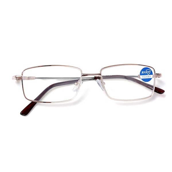 Anti-Blue Light lukulasit Neliömäiset silmälasit RUSKEA Brown Strength 350