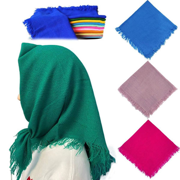 Firkantet Skjerf Dame Skjerf KONGEBLÅT royal blue