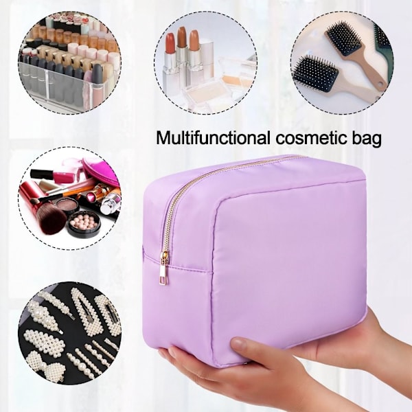 Preppy Makeup Bags Stuff Pouch LILA purple