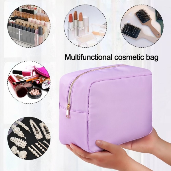 Preppy Makeup Bags Stuff Pouch PURPURA purple