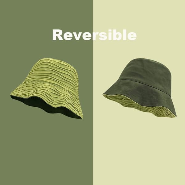 Vendbar Bucket Hat Solbeskyttelse KAFFE coffee