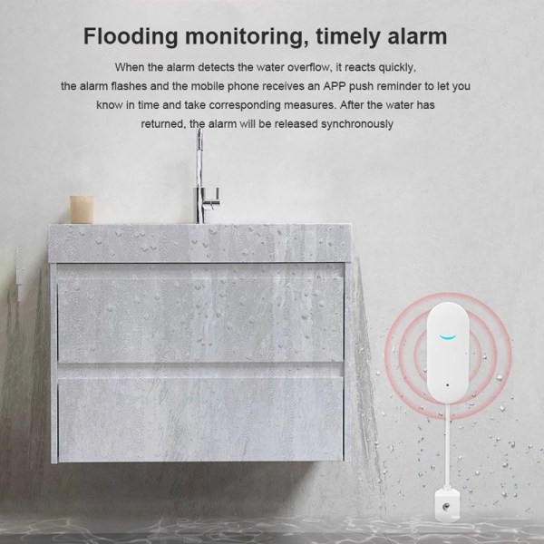 Vannnivåsensor Flomlekkasjedetektor Vannvarsling Overløp