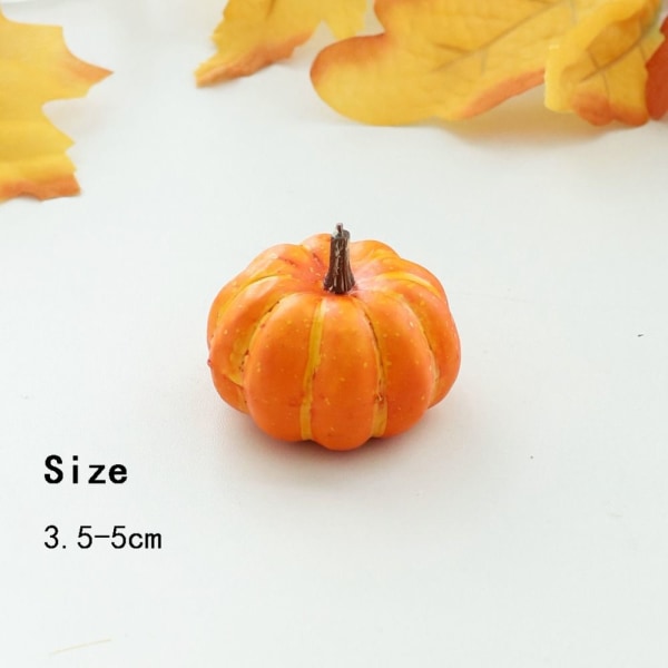6 kpl Halloweenin keinotekoisen kurpitsan simulaatiorekvisiitta 1 1 1