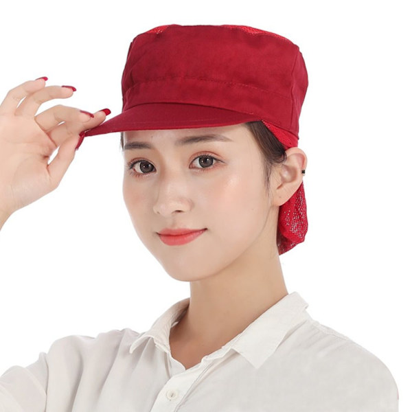 Work Hat Chef Cap BLÅ STIL 2 STIL 2 Blue Style 2-Style 2