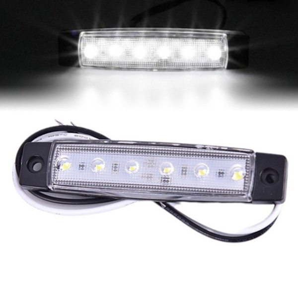 4kpl LED-sivumerkin merkkivalo Varoitustakavalo PUNAINEN 12V Red 12V-12V