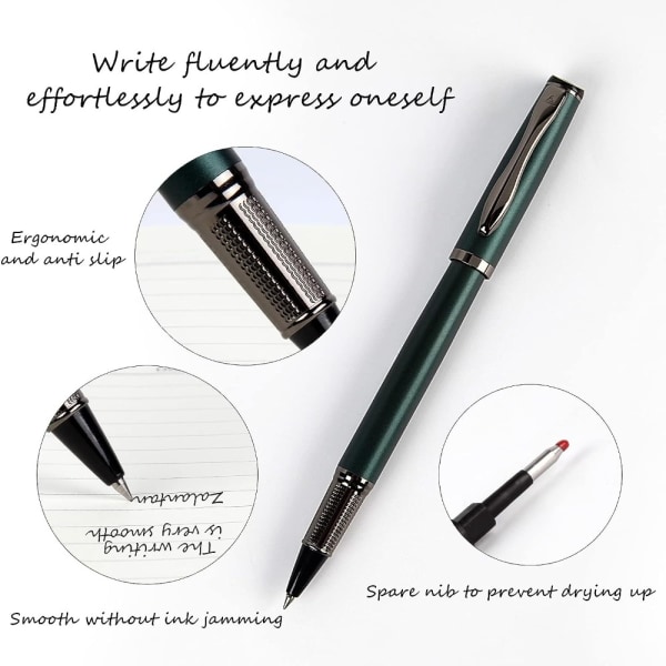 Gel Pen Svart Refill Pen Kulepenn