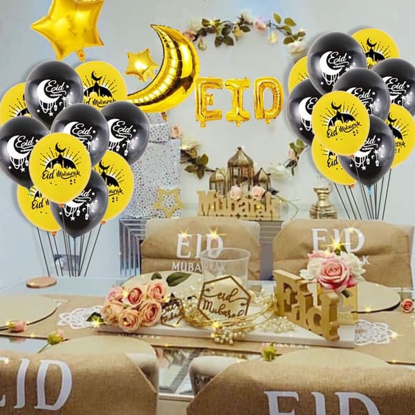 Ballonger för Eid Mubarak
