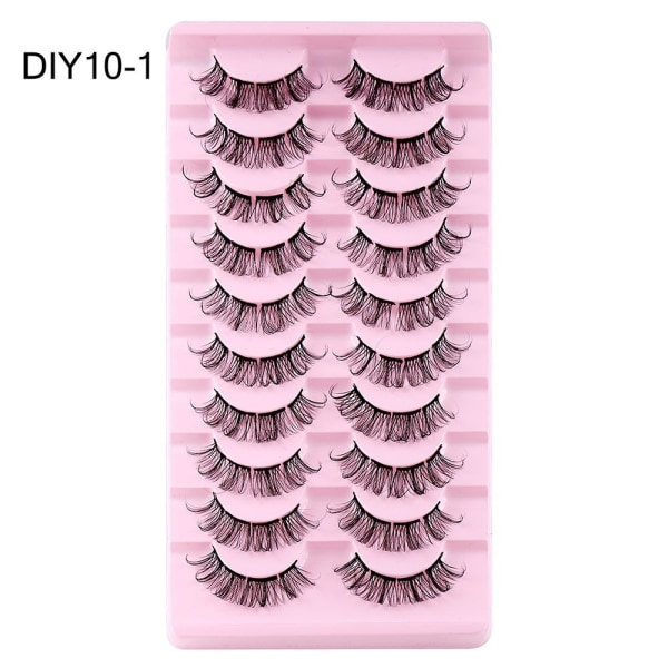 10 par klusterfransar ser ut som förlängningar DIY10-1 DIY10-1 DIY10-1