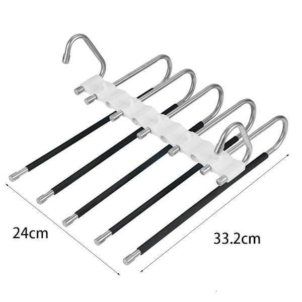 2 stk. kleshengere for bukser, sammenleggbare kleshengere 2 Pcs