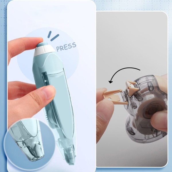4 stk Press Correction Tape Correction Tape White Out Corrector 4pcs