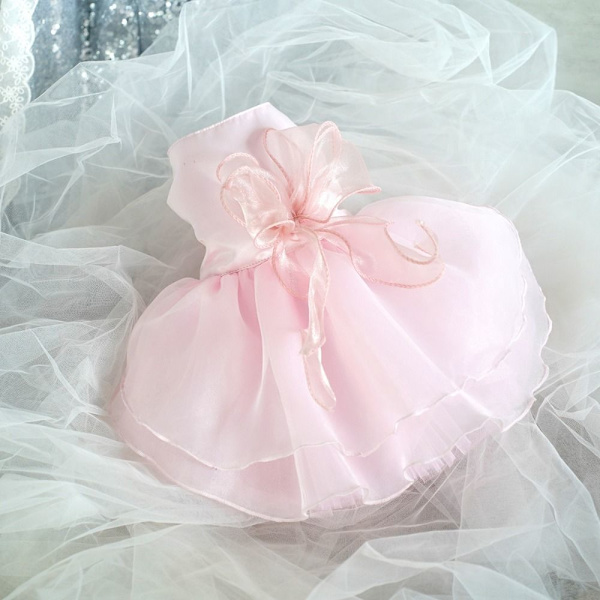 Hunde Brudekjole Valp Bryllupskostyme ROSA XS Pink XS