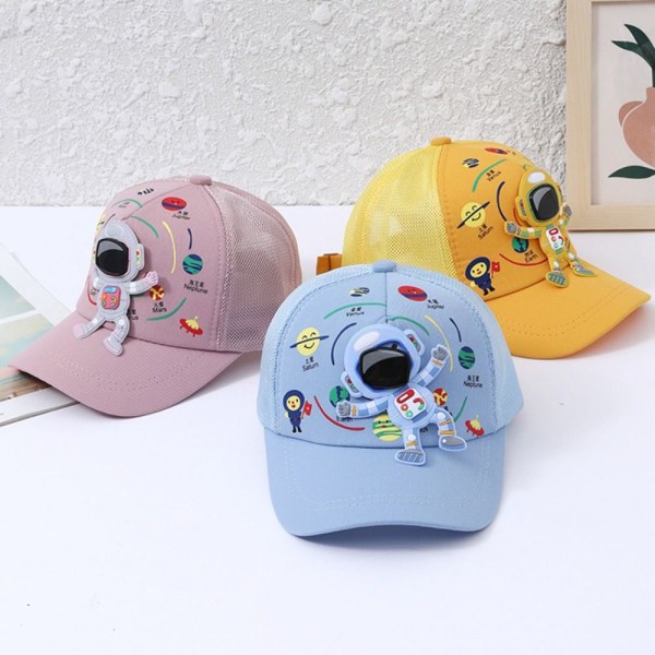Baby Baseball Cap Barn Peaked Hats GUL ALLE KLUT ALLE yellow All cloth-All cloth
