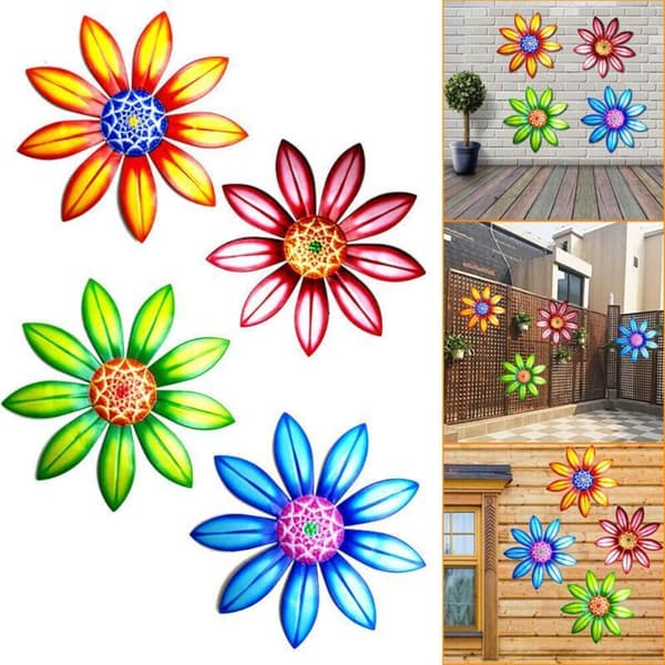 Gjerde Ornament Metall Blomst GRØNN green