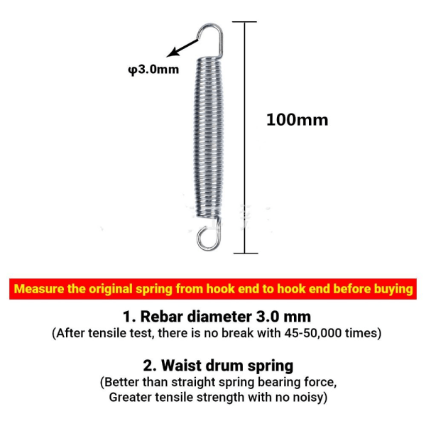 5st förlängningsfjäder kompressionsfjädrar studsmatta Tillbehör