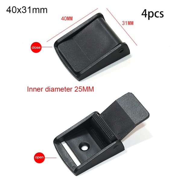4 st Bindremspänne Plast Pressspänne 40X31MM 40x31mm