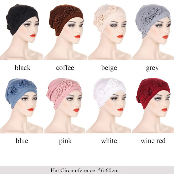 Turban lue panser VINRØD wine red