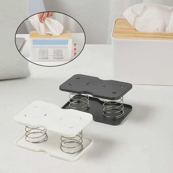 4 stk Papirhåndkleboks Springholder Tissue Box Spring Support 4pcs white
