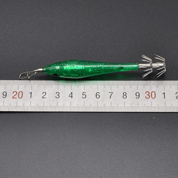 Elektroninen salama Squid Hook Octopus Bait PUNAINEN VAALEA PUNAINEN VALO Red Light
