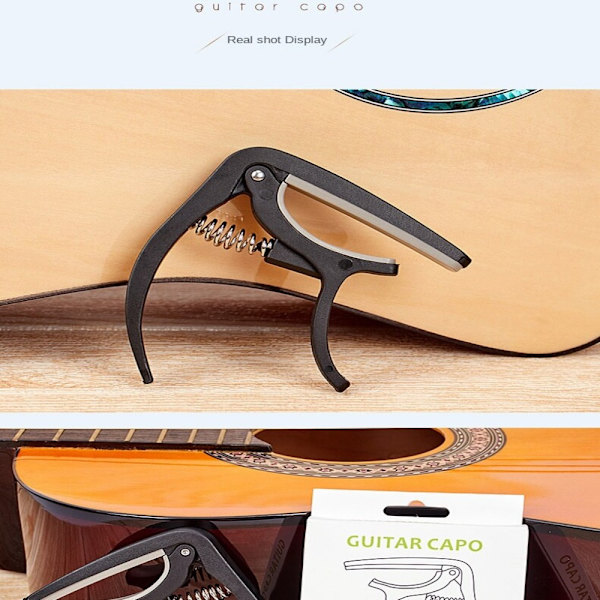 2 ST Guitar Shift Clip Gitarr Big Hand Grab Ukulele Umlaut black