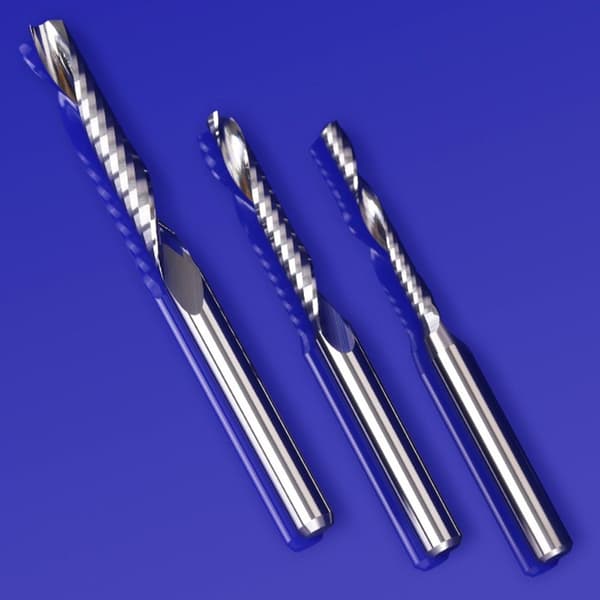 Endfreser Spiralkarbidkutter 3.175X0.8X4MM 3.175x0.8x4mm