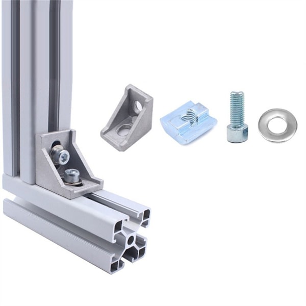 20Sets Corner Liitin Alumiiniprofiililiitin Set Corner