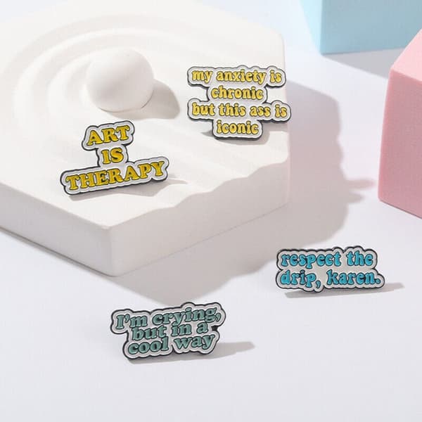 Sjove Emblempinde Lapel Pin 3 3 3