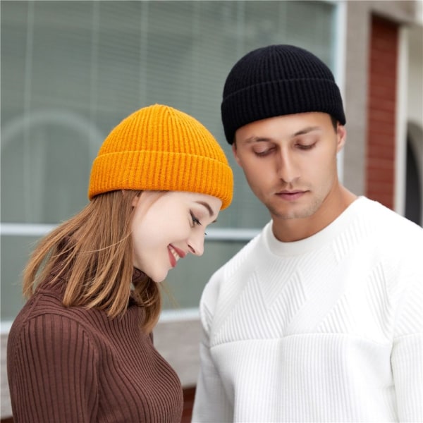 Cuff Beanie Knit Hat BURGUNDY BURGUNDY Burgundy