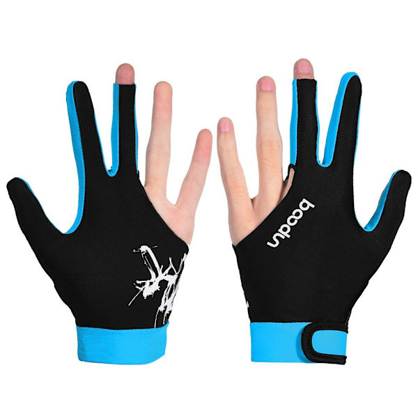 2kpl (1 pari) Biljardihanskat Snooker Gloves BLUE L blue L