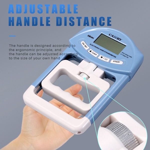 Justerbar greppstyrketestare elektronisk handdynamometer