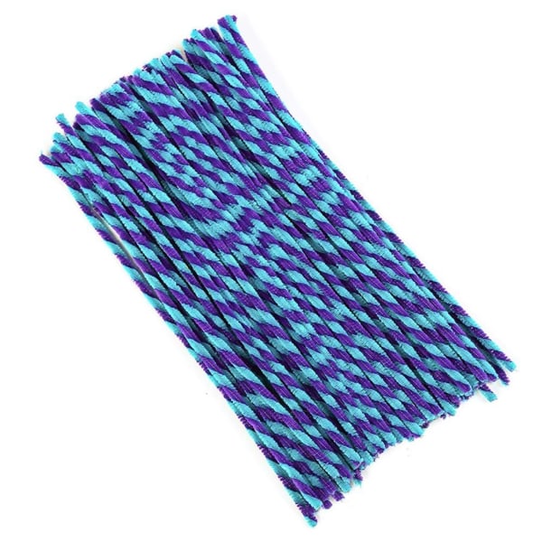 Twist Stick Plysj Strips BLÅ blue