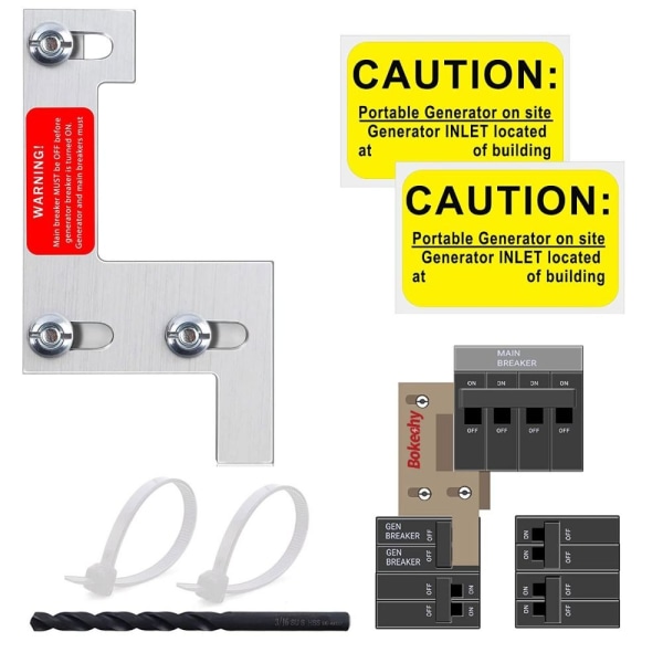 Generator Interlock Kit 200 Amp Hovedafbryderpanel Big Easy