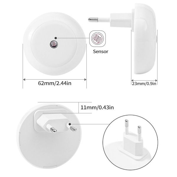 Smart Lights Ljusstyrt induktionsljus VARMT LJUS EU EU warm light EU-EU